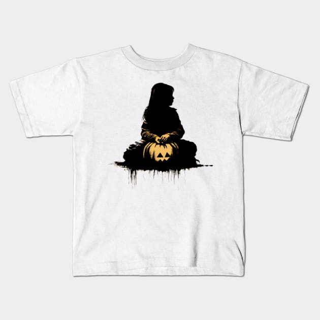 halloween for girls Kids T-Shirt by Apotis